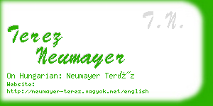 terez neumayer business card